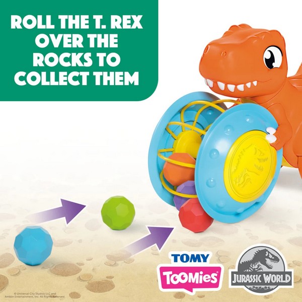 Продукт TOMY Toomies Jurassic World Бутни и събери с T.rex - Буталка,12м+, - 0 - BG Hlapeta