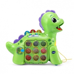 Vtech Музикален динозавър - Интерактивна играчка, 33.1 x 12 x 30.8 cm