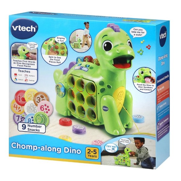 Продукт Vtech Музикален динозавър - Интерактивна играчка, 33.1 x 12 x 30.8 cm - 0 - BG Hlapeta