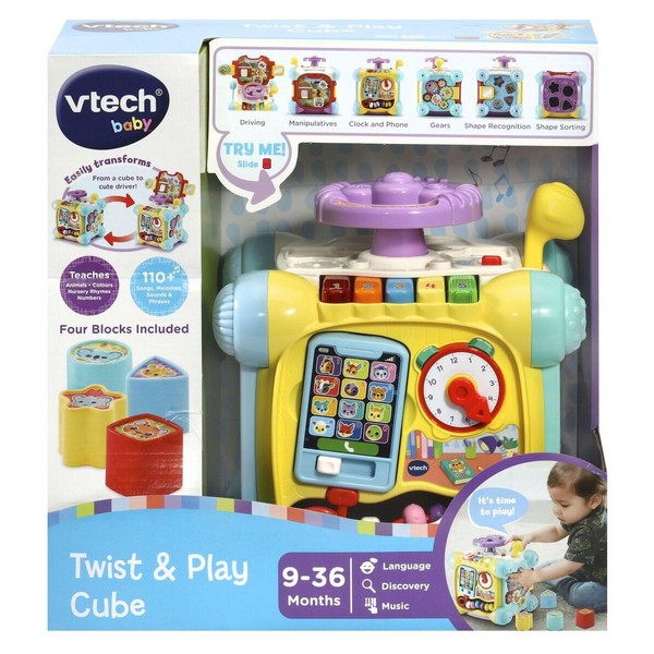 Продукт Vtech Интерактивна играчка - Музикален образователен куб, 21.5 x 21.5 x 24 cm - 0 - BG Hlapeta