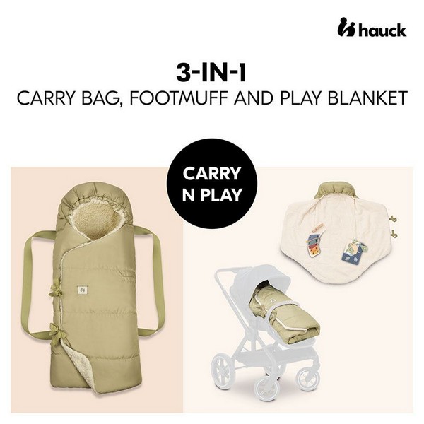 Продукт Hauck Carry N Play - Порт бебе, чувалче за количка и одеяло 3 в 1 - 0 - BG Hlapeta