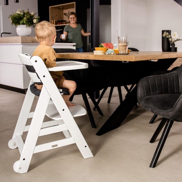 Продукт Hauck Beta+ - Дървен стол за хранене, с колелца и табла за хранене - 0 - BG Hlapeta