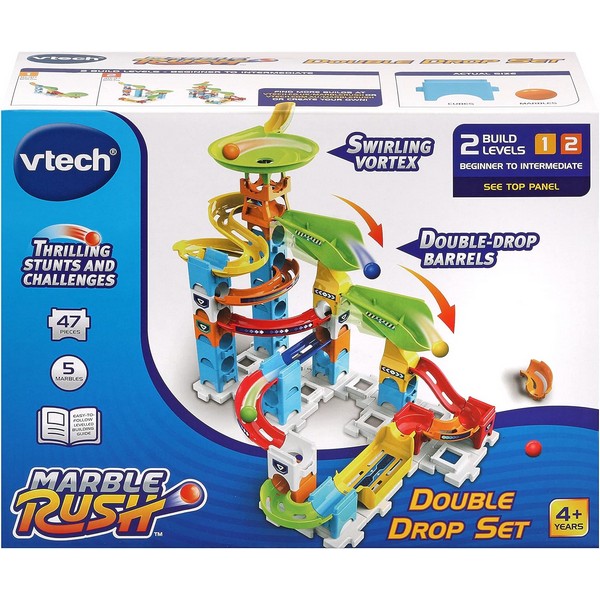 Продукт Vtech Marble Rush Двойна писта за спускане - Комплект за игра, 47 части - 0 - BG Hlapeta