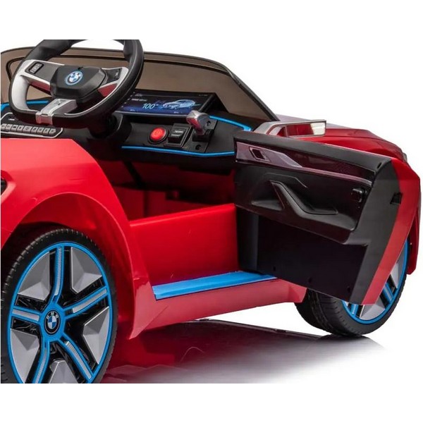 Продукт Акумулаторна кола BMW I4 12V с меки гуми и кожена седалка - 0 - BG Hlapeta