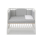 Продукт Italbaby B.SIDE STARLETTE Choco - Бебешко легло, с матрак и спален комплект с бродерия, с подвижна решетка - 4 - BG Hlapeta