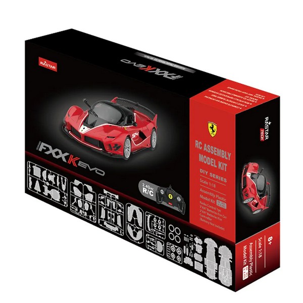 Продукт RASTAR Ferrari FXXK EVO - Кола  за сглобяване 84ч. Radio/C 1:18 - 0 - BG Hlapeta