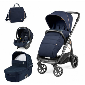 Peg Perego Veloce Blue Shine + Culla Grande Eclipse + Pr. Viaggio Lounge Eclipse - Комбинирана количка