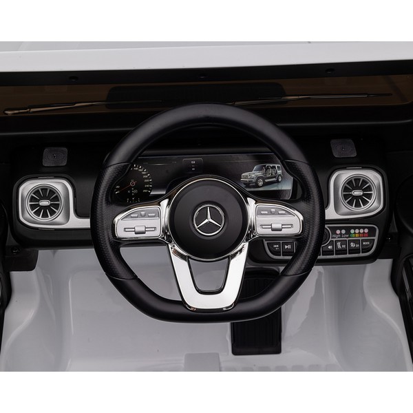 Продукт Акумулаторна кола Licensed Mercedes Benz G500 4X4, 12V с меки гуми и кожена седалка - 0 - BG Hlapeta