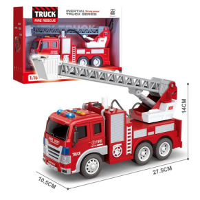 NTOYS Fire Rescue - Пожарна кола с водно оръдие 1:16