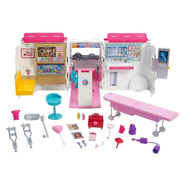 Продукт Mattel Barbie Мобилна клиника - Игрален комплект - 0 - BG Hlapeta