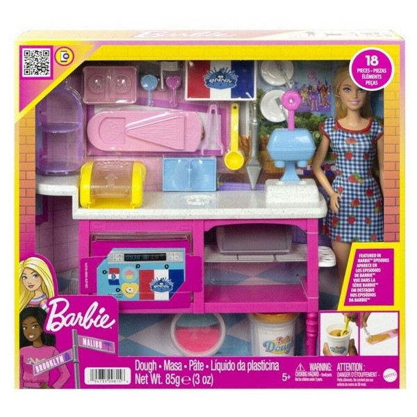 Продукт Mattel Barbie It Takes Two Кукла с Кафетерия - Игрален комплект, с 17 аксесоара - 0 - BG Hlapeta