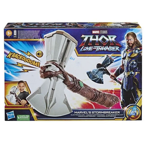Продукт Hasbro Marvel Studios’ Thor: Love and Thunder Marvel’s Stormbreaker - Брадвата на Thor със звуци - 0 - BG Hlapeta