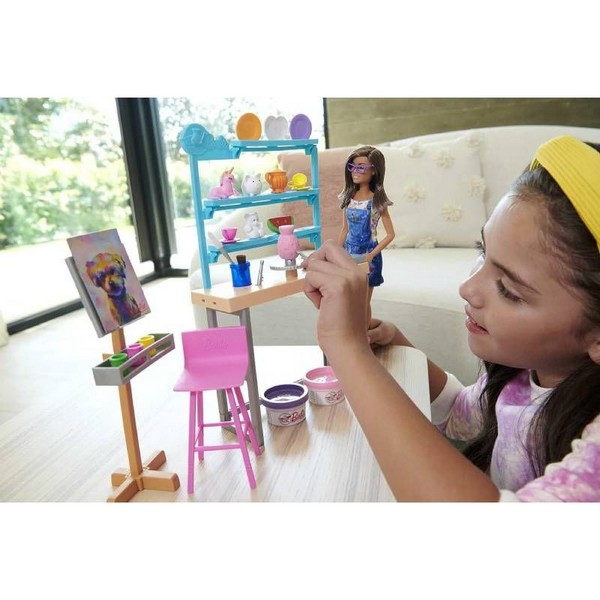 Продукт Mattel Barbie Кукла в студиото за релакс и творене - Игрален комплект - 0 - BG Hlapeta