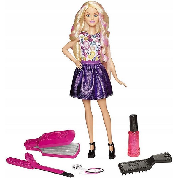 Продукт Mattel Barbie Crimps and Curls - Комплект с Кукла за правене на прически - 0 - BG Hlapeta