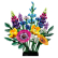 LEGO Icons Botanical Букет диви цветя - Конструктор 4