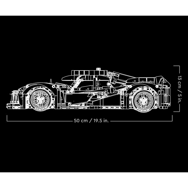 Продукт LEGOTechnic Peugeot 9X8 24H Le Mans Hybrid Hypercar - Конструктор - 0 - BG Hlapeta
