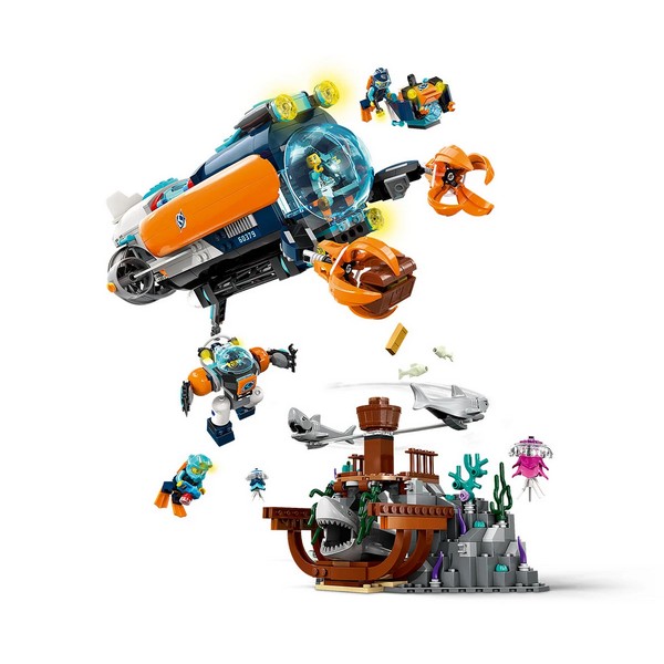Продукт LEGO City Дълбоководна изследователска подводница - Конструктор - 0 - BG Hlapeta