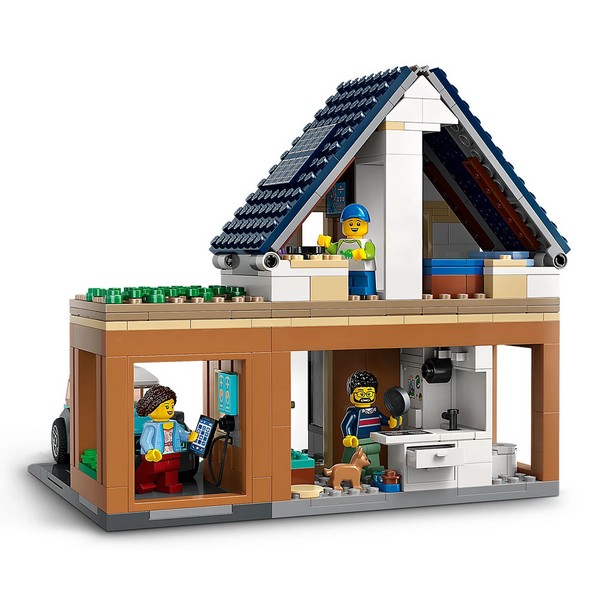 Продукт LEGO City - Семейна къща и електрическа кола - 0 - BG Hlapeta