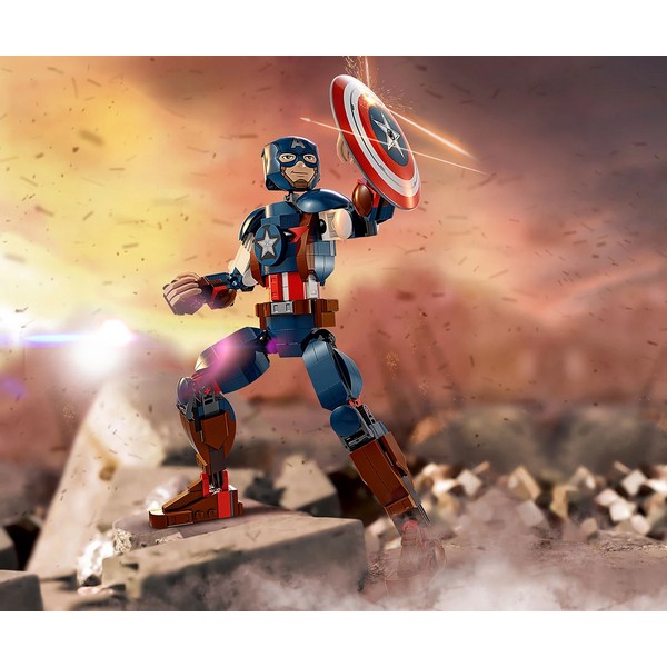 Продукт LEGO Marvel Super Heroes - Фигура за изграждане капитан Америка - 0 - BG Hlapeta