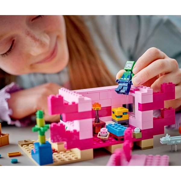 Продукт LEGO Minecraft - Къща с аксолотл - 0 - BG Hlapeta