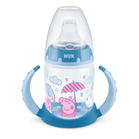 NUK First Choice РР PEPPA PIG - Шише Temperature Control 150мл. с накрайник силикон за сок 6-18м.