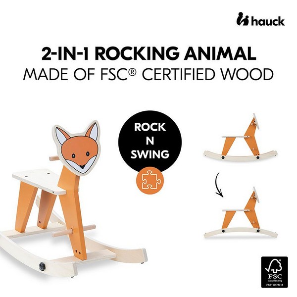 Продукт Hauck Rock N Swing - Люлееща се играчка 2 в 1 - 0 - BG Hlapeta