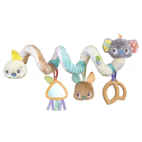 Продукт Playgro Fauna Friends Twirly Whirly - Мека плюшена спирала за количка или бебешка кошара - 0 - BG Hlapeta