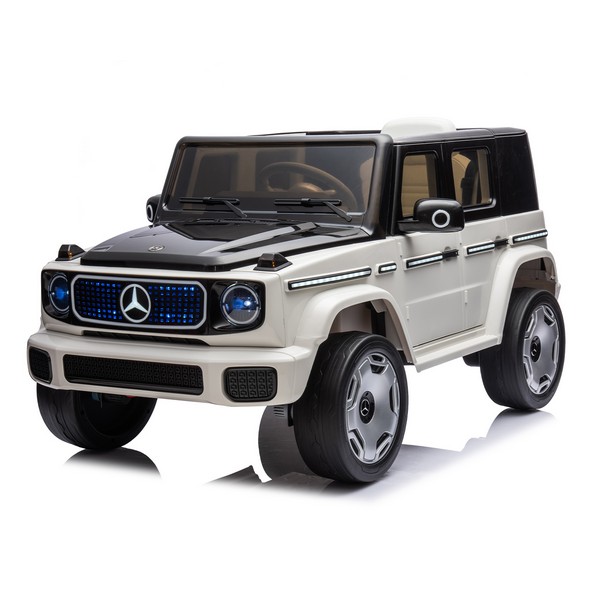 Акумулаторен джип Licensed Mercedes Benz EQG 12V 4x4 с меки гуми и кожена седалка