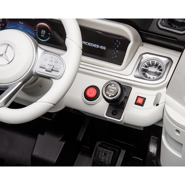 Продукт Акумулаторна кола Licensed Mercedes Benz EQG 12V с меки гуми и кожена седалка - 0 - BG Hlapeta