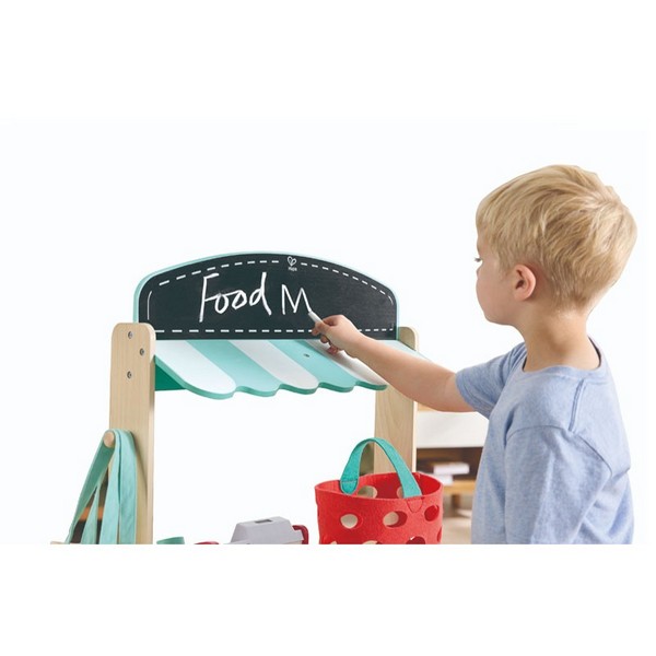 Продукт Hape Щанд с фермерски продукти - Детски игрален комплект, 41 части - 0 - BG Hlapeta