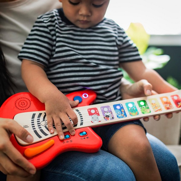 Продукт Hape Baby Einstein - Комплект сензорни музикални инструменти за деца, Китара и пиано - 0 - BG Hlapeta