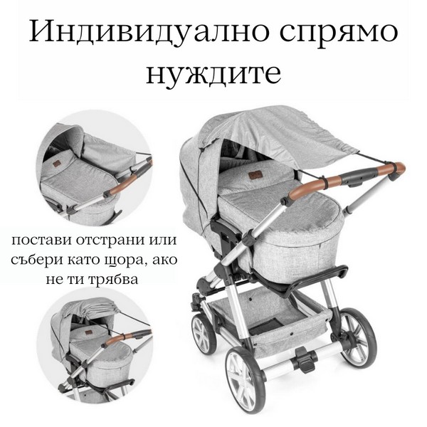 Продукт Reer - Сенник за бебешка количка ShineSafe - 0 - BG Hlapeta
