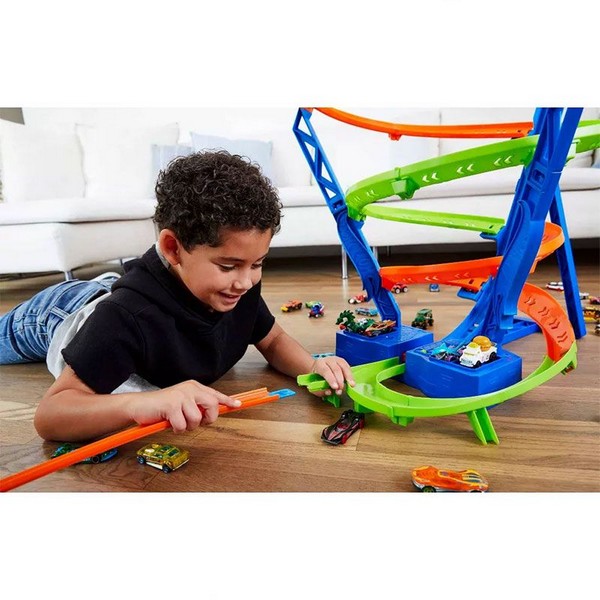 Продукт Mattel Hot Wheels Spiral Speed Crash - Детска писта с една кола - 0 - BG Hlapeta