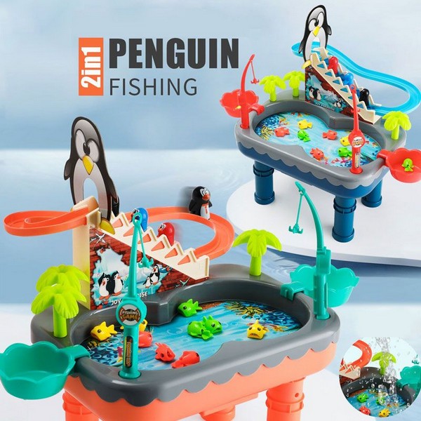 Продукт RTOYS - Игра с рибки с пързалка с пингвини, с музика - 0 - BG Hlapeta