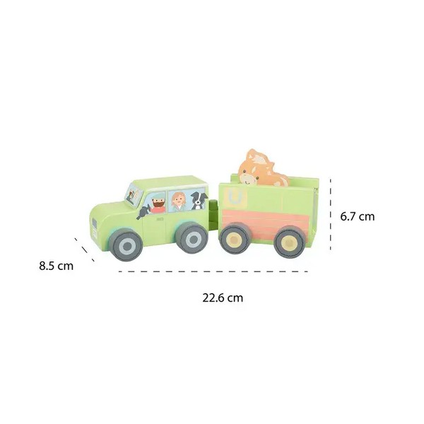 Продукт Orange tree toys - Дървена фермерска кола - 0 - BG Hlapeta