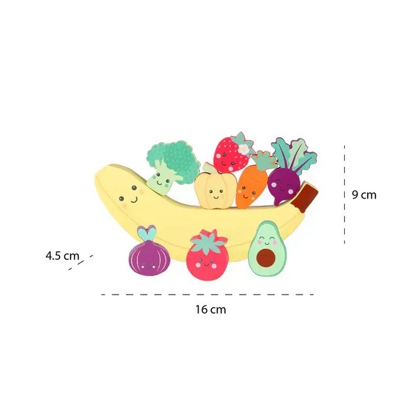 Продукт Orange tree toys Щастливи зеленчуци - Дървена игра за балансиране - 0 - BG Hlapeta