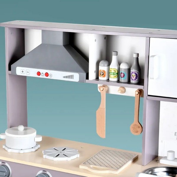 Продукт RTOYS Little Angel - Дървена детска кухня с електронен аспиратор - 0 - BG Hlapeta