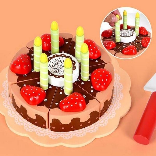 Продукт RTOYS Happy Birthday Шоколад - Дървена торта - 0 - BG Hlapeta