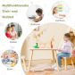 Продукт Ginger Home BUNNY - Детска Дървена Маса с 2 Столчета, Комплект за Учене, Рисуване, Игра, Хранене, за Детска Стая - 11 - BG Hlapeta
