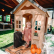 GINGER HOME - Детска Къща, Дървена, Игра на Открито в Двора и Градината, 140 х 112 x 108 см. 2