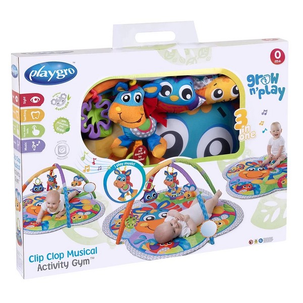 Продукт PLAYGRO Кончето Хоп Троп - Музикална активна гимнастика, 0м+ - 0 - BG Hlapeta