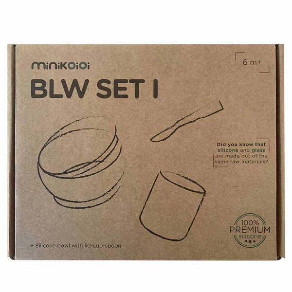 Продукт MinikOiOi BLW Set I - Бебешки силиконов комплект за хранене - 0 - BG Hlapeta