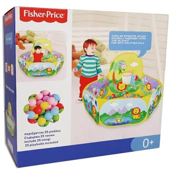 Продукт Claudio Reig Fisher Price - Детски басейн за игра с 25 топки, 50x50см - 0 - BG Hlapeta