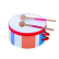 Claudio Reig - Детски дървен барабан с палки, 15см. 1