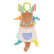 Playgro Fauna Friends - Мека плюшена кърпичка за гушкане Кенгуру, с клипс за закачане върху количка