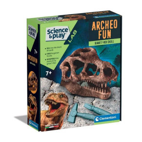 CLEMENTONI Science Play - Игра с разкопки Череп T-Rex Archeo Fun