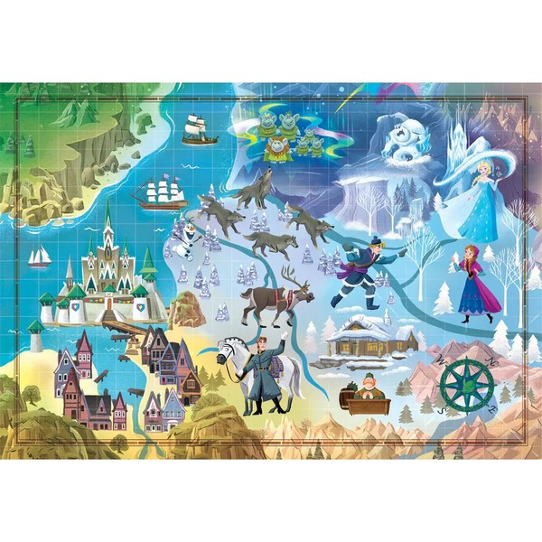 Продукт CLEMENTONI Story Maps Frozen - Пъзел Disney 1000ч - 0 - BG Hlapeta