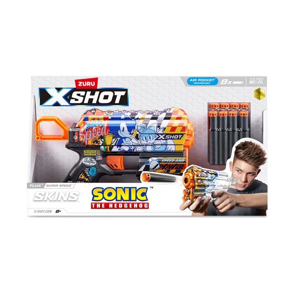 Продукт X Shot Sonic - Бластер FLUX 8 стрели - 0 - BG Hlapeta