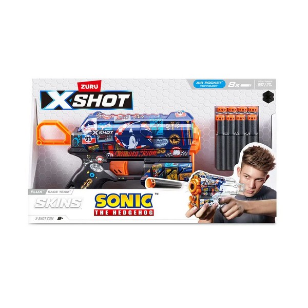 Продукт X Shot Sonic - Бластер FLUX 8 стрели - 0 - BG Hlapeta