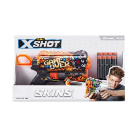X Shot SKINS Flux - Бластер с 8 меки стрел